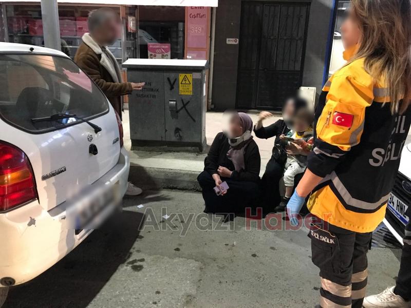 Ada Caddesi'nde Korkutan kaza Biri Çocuk 5 yaralı 