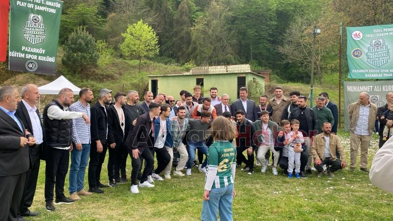 Pazarköyspor'da şampiyonluk sevinci