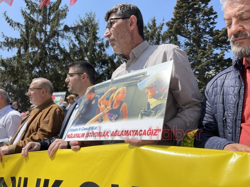 Sakarya'da İsrail'in Gazze'ye yönelik saldırıları protesto edildi