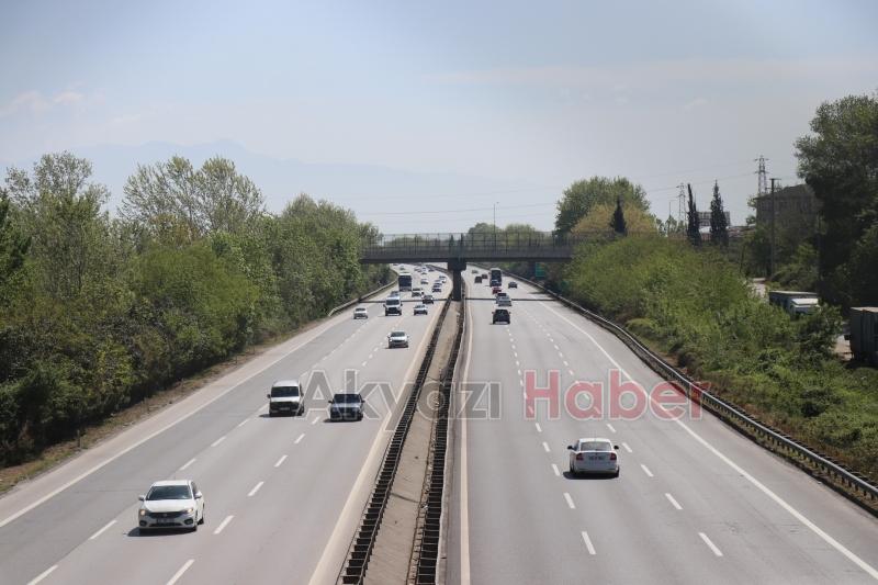 Tatilin son gününde trafik akıcı