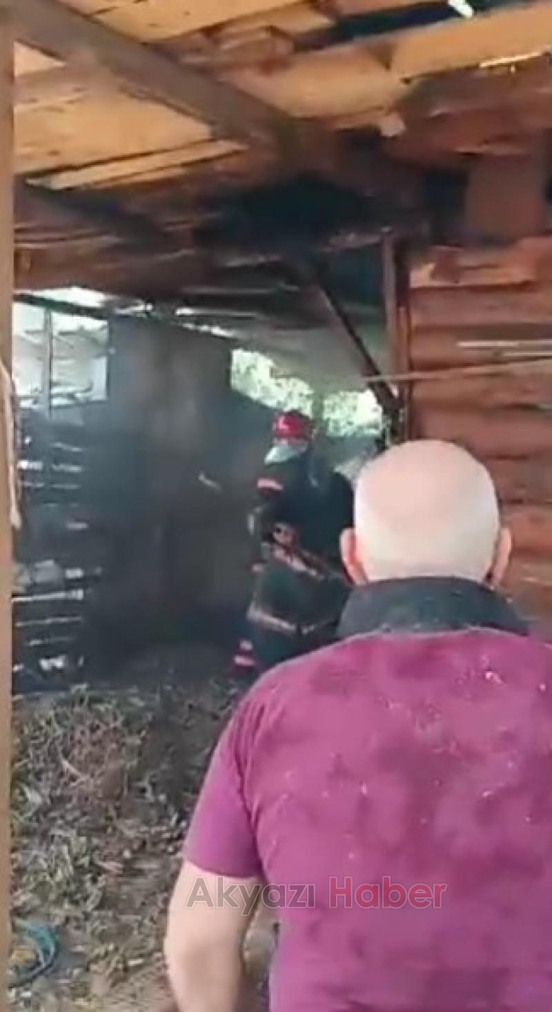 Altındere'de Ardiye Yangını Korkuttu