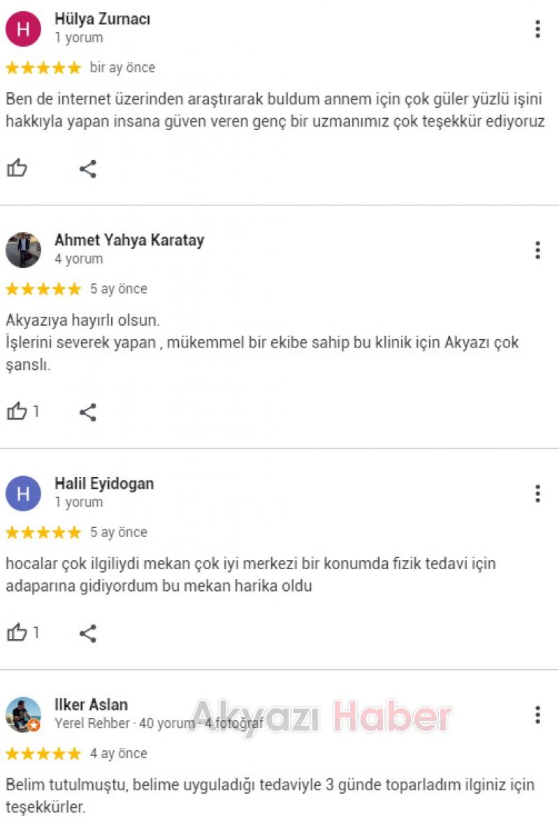 Core FİZYOTERAPİ Akyazı'ya iyi geldi