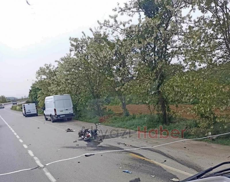 Duble yolda motosiklet ile tır çarpıştı: 1 ölü