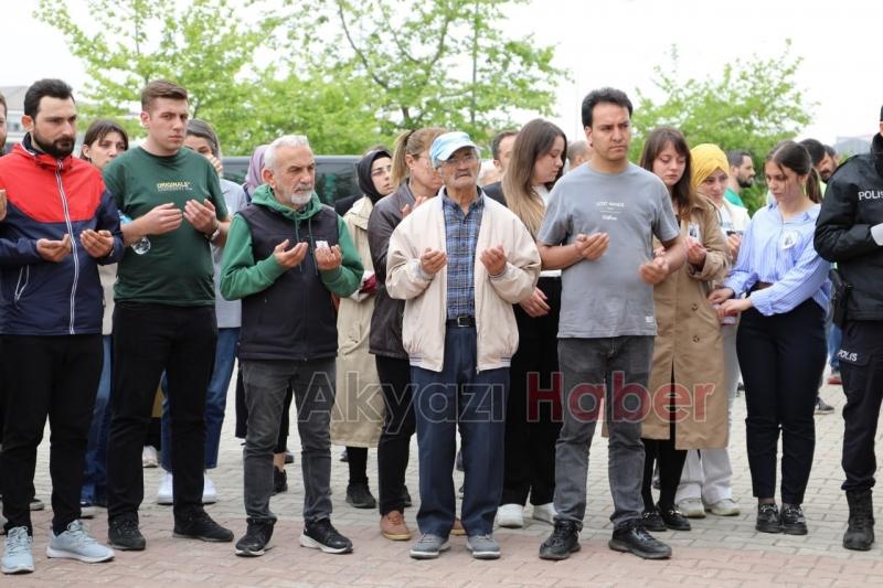 Kazada ölen adliye çalışanı için tören düzenlendi