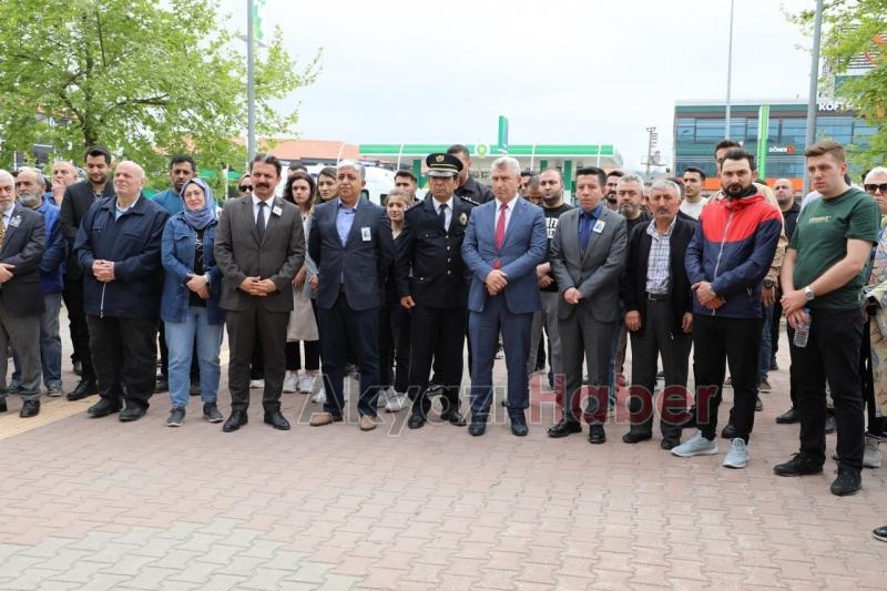 Kazada ölen adliye çalışanı için tören düzenlendi