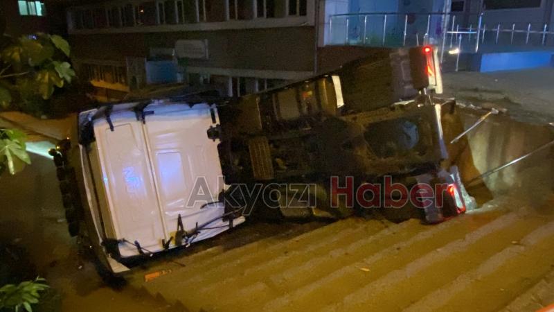 Tanker kaza yaptı, evler tahliye edildi