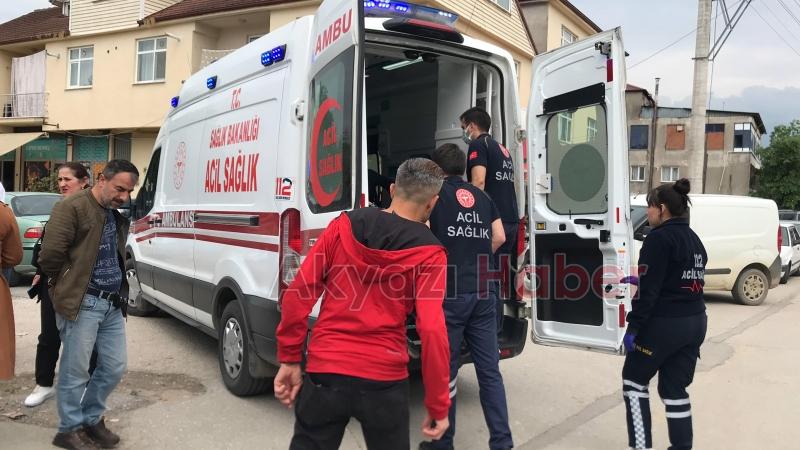 Caddede korkutan kaza bisikletli çocuk yaralandı