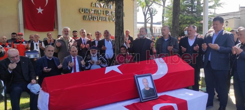 Patlamada hayatını kaybeden ormancı toprağa verildi