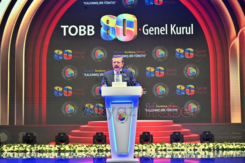 ATSO Başkanı Bayraktar ve Meclis Başkanı Başer, TOBB Genel Kurulu'na katıldı