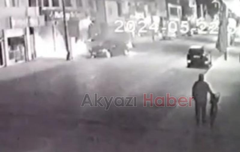 Akyazıda 6 kişinin yaralandığı kazanın kamera görüntüsü ortaya çıktı