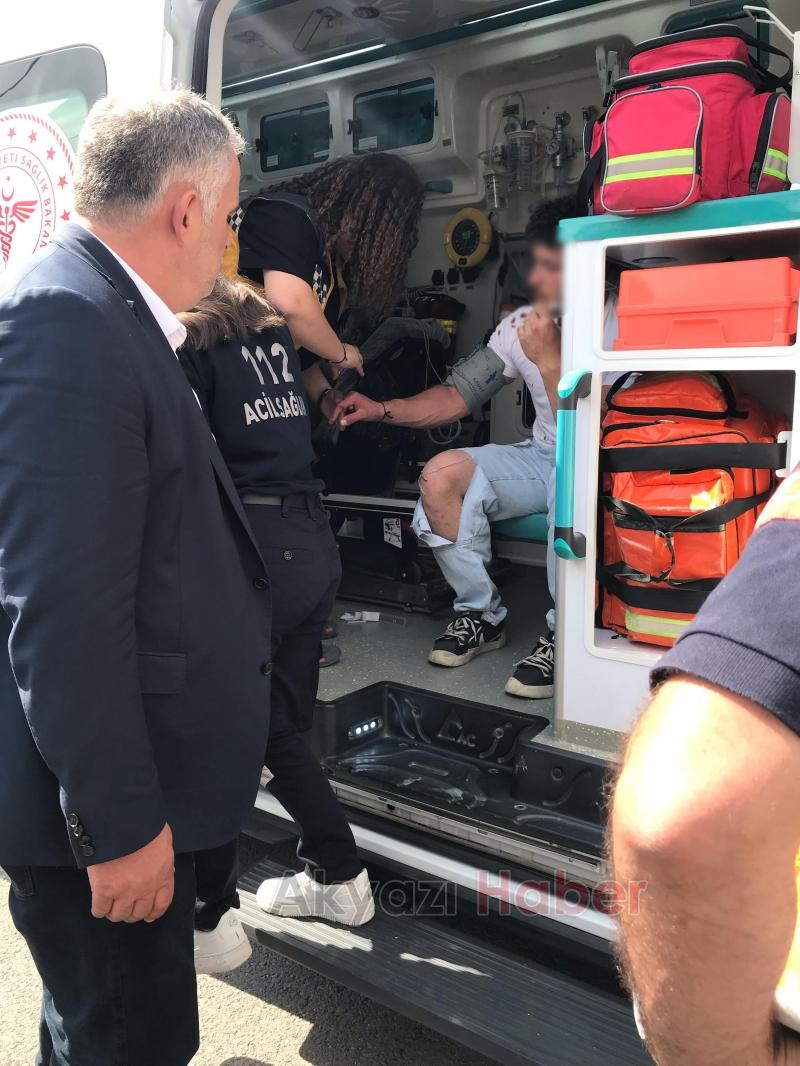 İnönü Mahallesi'nde Kaza 3 yaralı 