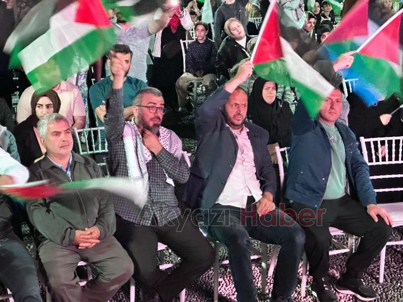 Akyazı Filistin ve Gazze için 3 gün ayaktaydı