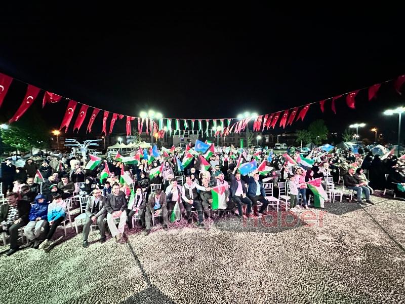 Akyazı Filistin ve Gazze için 3 gün ayaktaydı