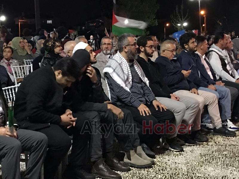 Akyazı Filistin ve Gazze için 3 gün ayaktaydı
