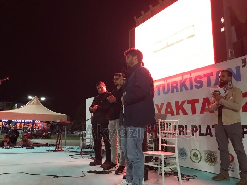 Akyazı Filistin ve Gazze için 3 gün ayaktaydı