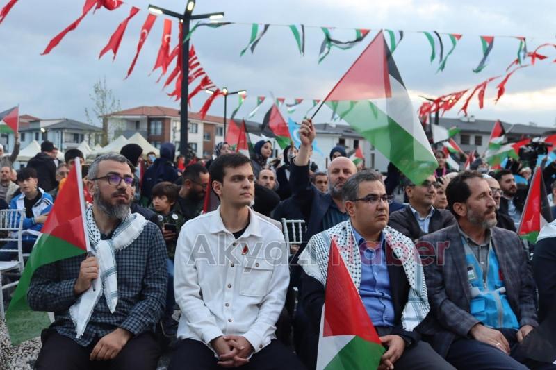 Akyazı Filistin ve Gazze için 3 gün ayaktaydı