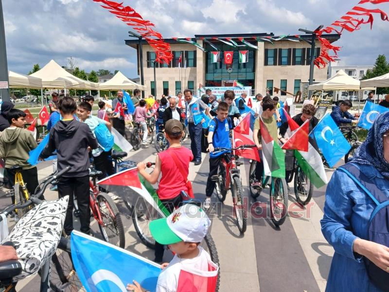 Akyazı Filistin ve Gazze için 3 gün ayaktaydı