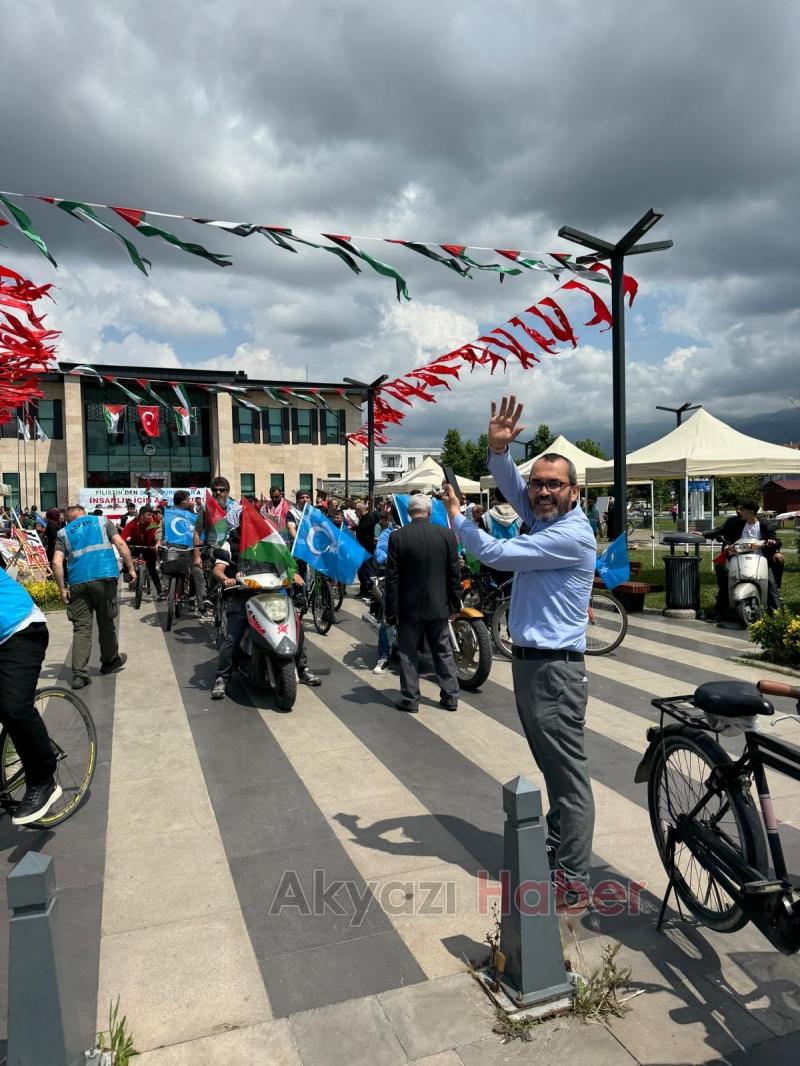 Akyazı Filistin ve Gazze için 3 gün ayaktaydı