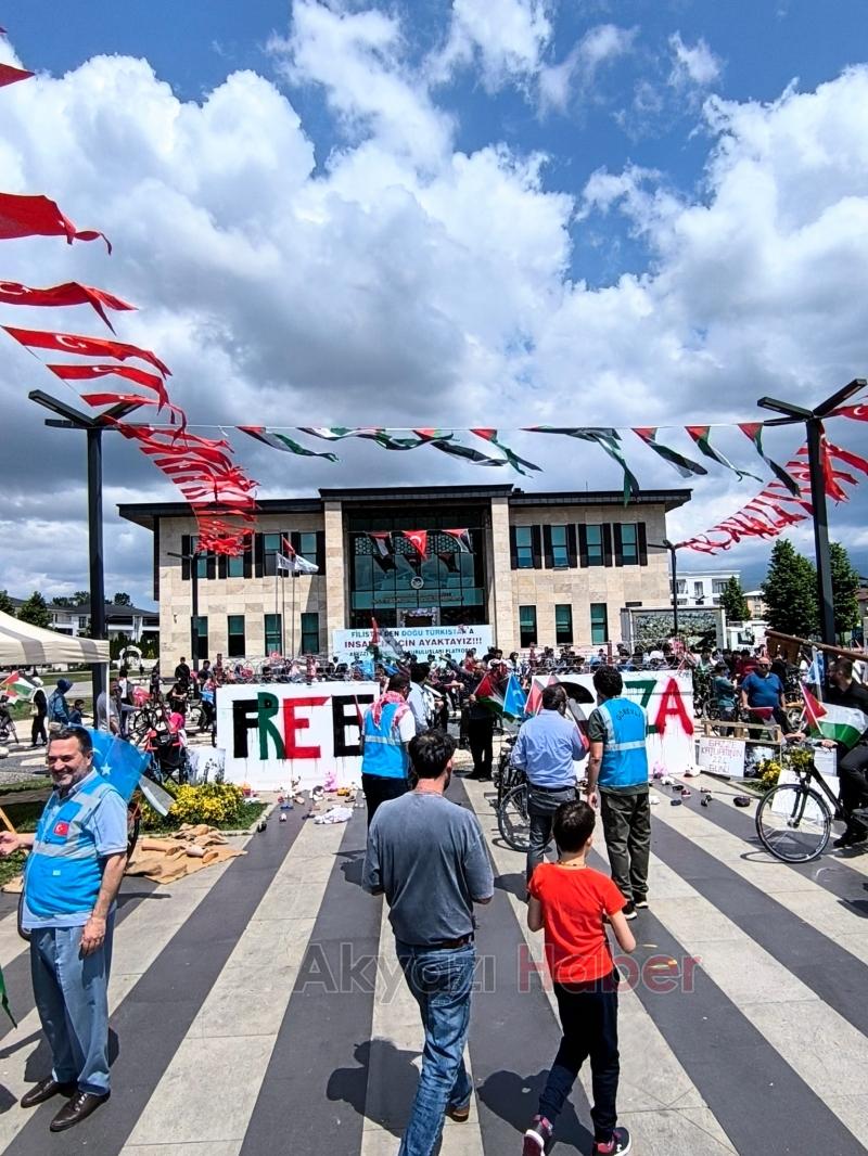Akyazı Filistin ve Gazze için 3 gün ayaktaydı