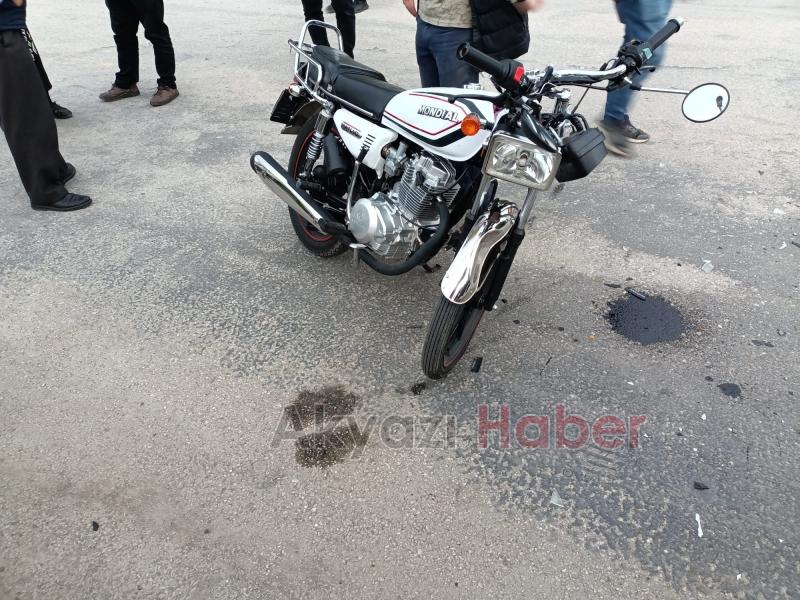 Yuvalak Caddesi'nde motosiklet kazası 1 yaralı