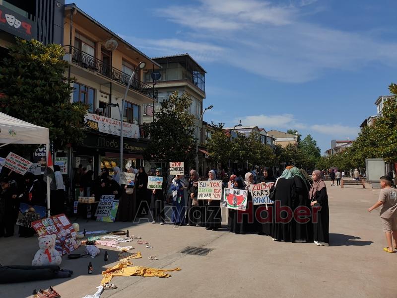 Akyazı da Gazze Nöbeti Bu Haftada Sürdü