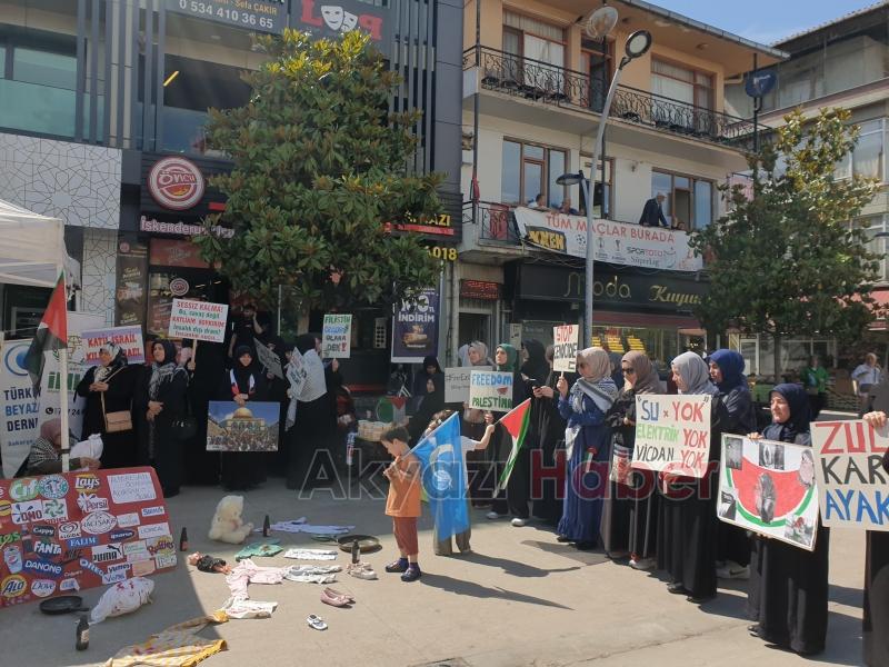 Akyazı da Gazze Nöbeti Bu Haftada Sürdü