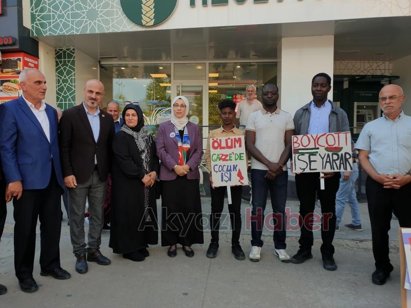 Akyazı da Gazze Nöbeti Bu Haftada Sürdü