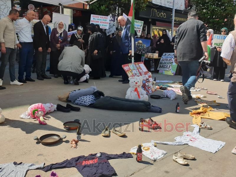 Akyazı da Gazze Nöbeti Bu Haftada Sürdü