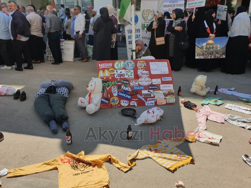 Akyazı da Gazze Nöbeti Bu Haftada Sürdü