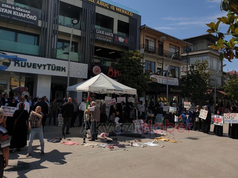 Akyazı da Gazze Nöbeti Bu Haftada Sürdü