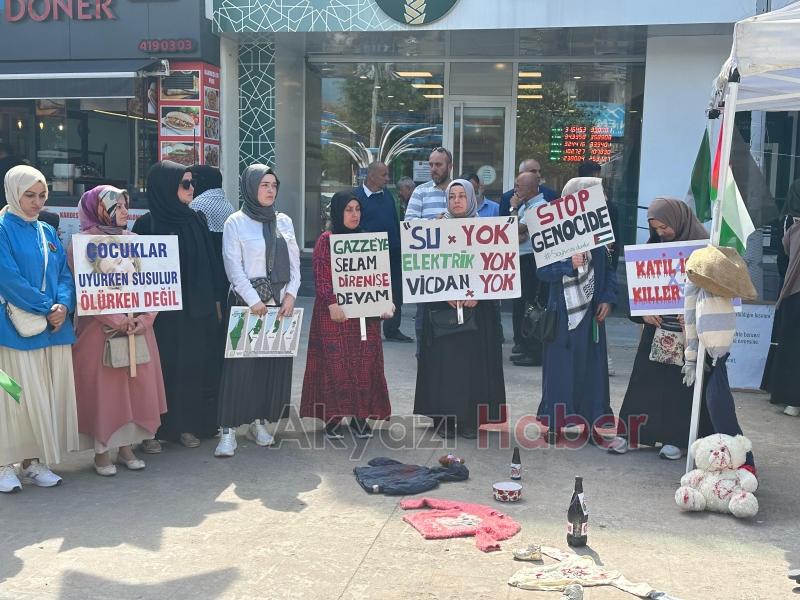 Akyazı da Gazze Nöbeti Bu Haftada Sürdü