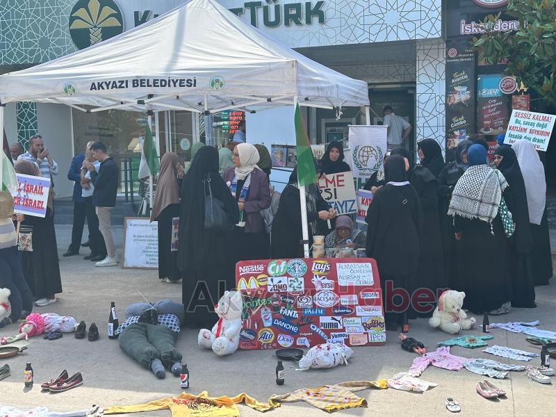 Akyazı da Gazze Nöbeti Bu Haftada Sürdü