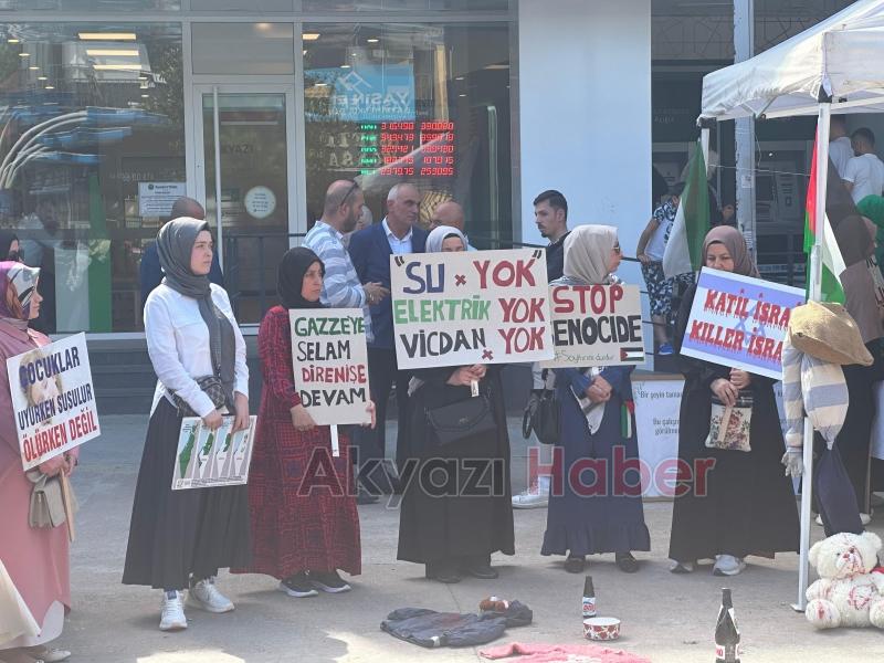 Akyazı da Gazze Nöbeti Bu Haftada Sürdü