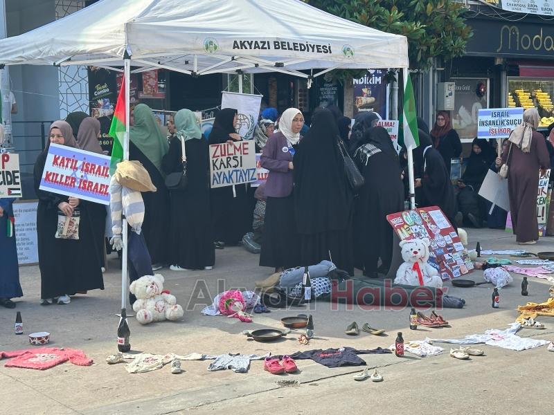 Akyazı da Gazze Nöbeti Bu Haftada Sürdü