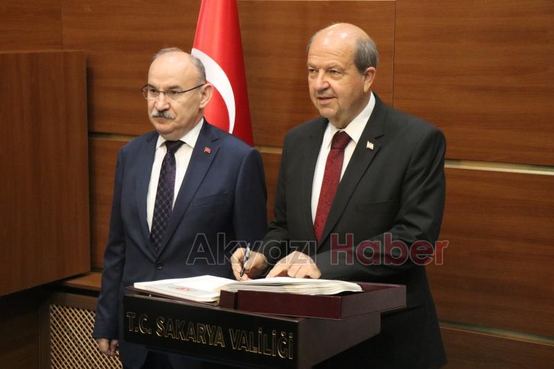 KKTC Cumhurbaşkanı Tatar Sakarya'ya geldi