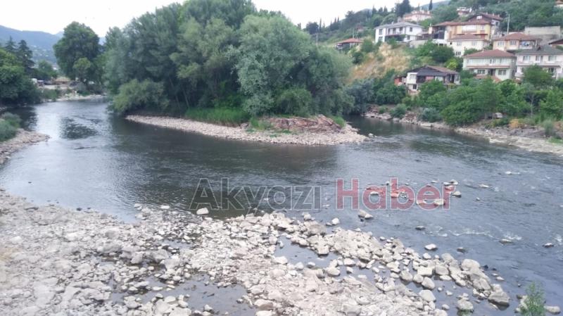Sakarya Nehri'nde korkutan görüntü