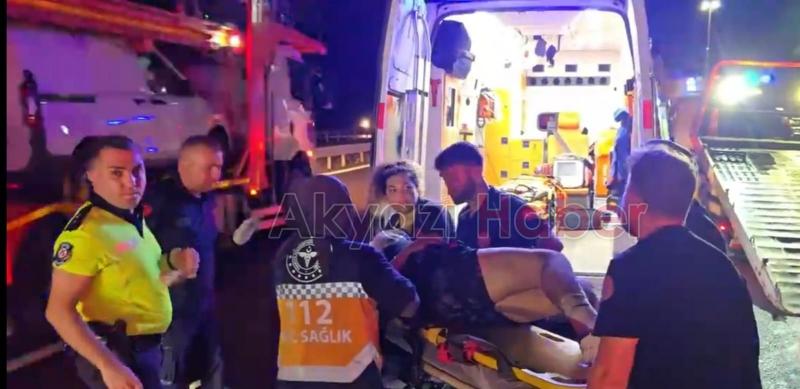 Otoyolda feci kaza: 4 yaralı