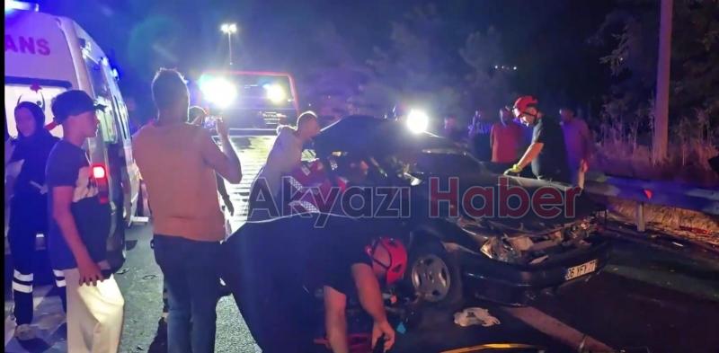 Otoyolda feci kaza: 4 yaralı