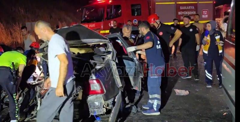 Otoyolda feci kaza: 4 yaralı