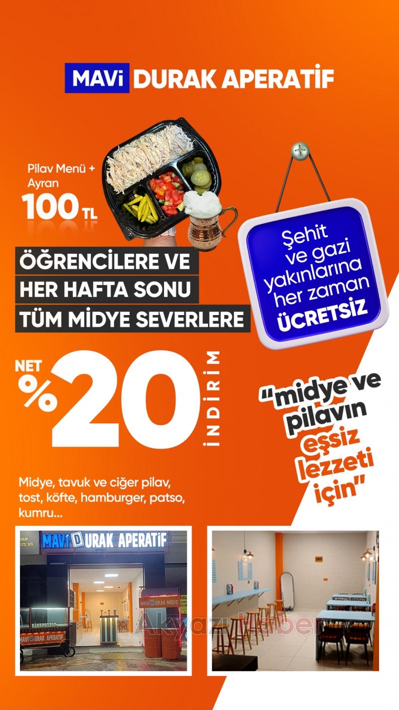 Mavi Durak Aperatif: Lezzetin Yeni Adresi Akyazı'da Hizmete Açıldı!