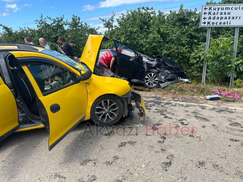 Arife günü kaza 8 yaralı