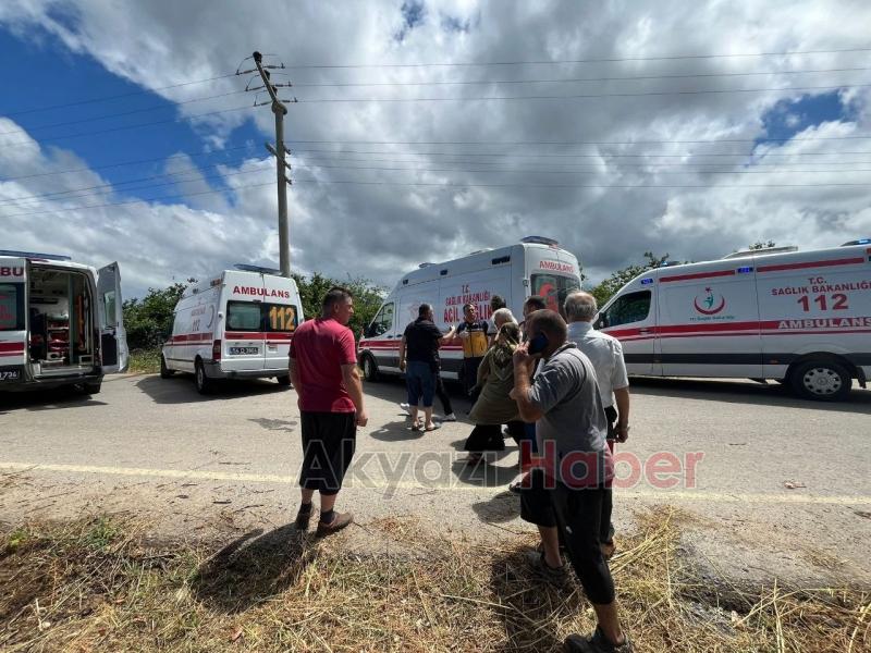 Arife günü kaza 8 yaralı