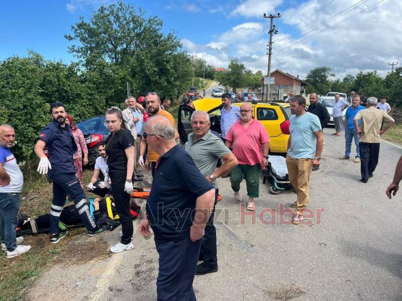 Arife günü kaza 8 yaralı