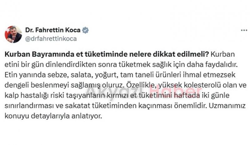 Kurban Bayramı'nda et tüketiminde nelere dikkat edilmeli