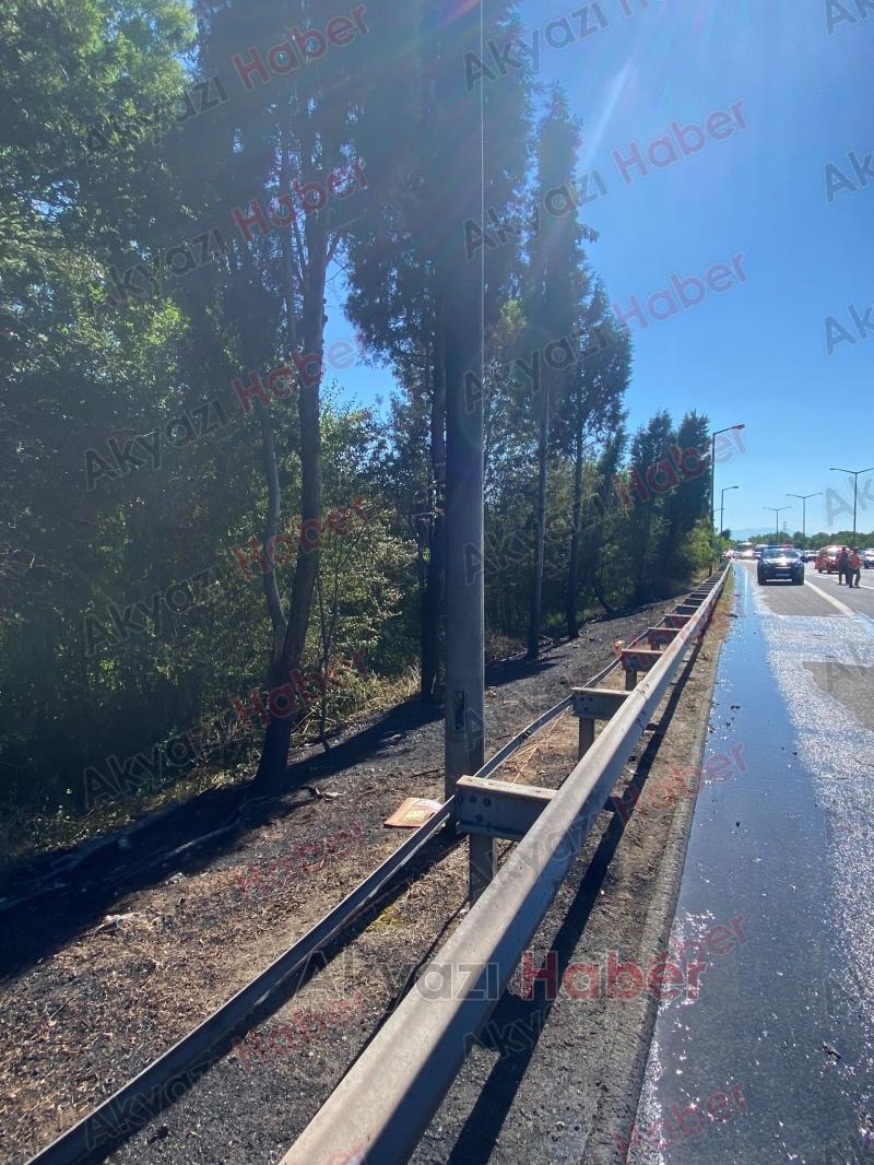 Otomobil alev topuna döndü