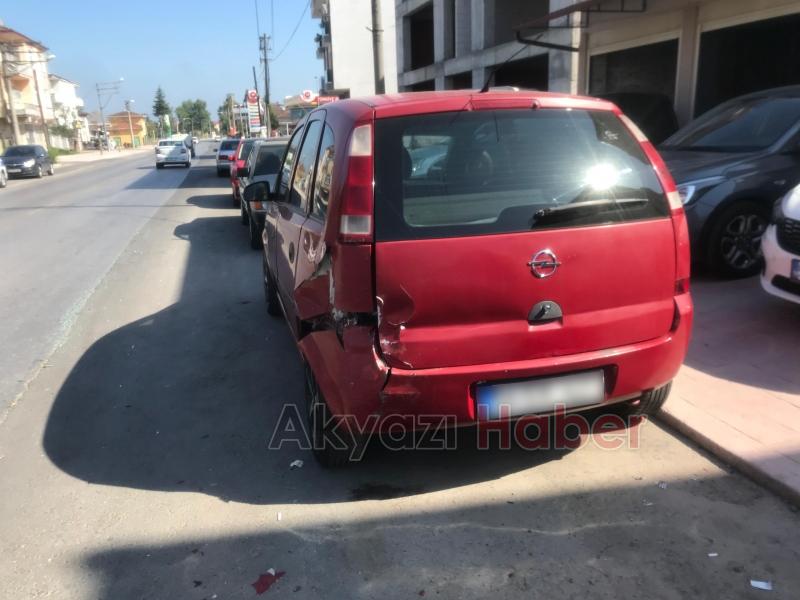 Ada Caddesi Üzerinde Kaza 1 yaralı