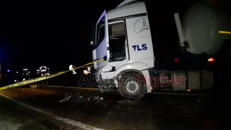 Mudurnu Akyazı yolunda kaza 1 ölü