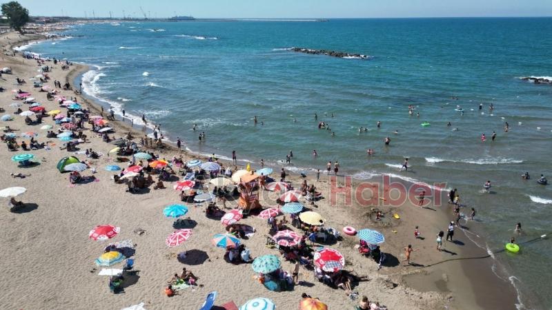 Yasak kalktı sahile akın ettiler