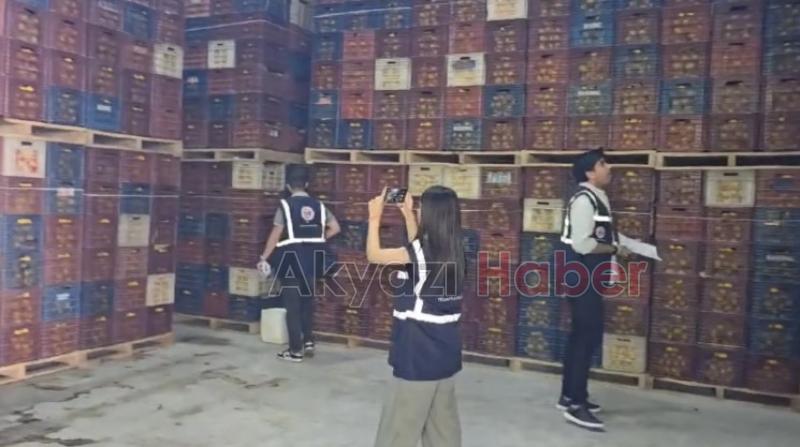 Mersin'de iki depoda kayıt dışı 380 ton limon tespit edildi