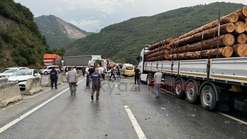 D-650'de feci kaza: 1 ölü, 6 yaralı